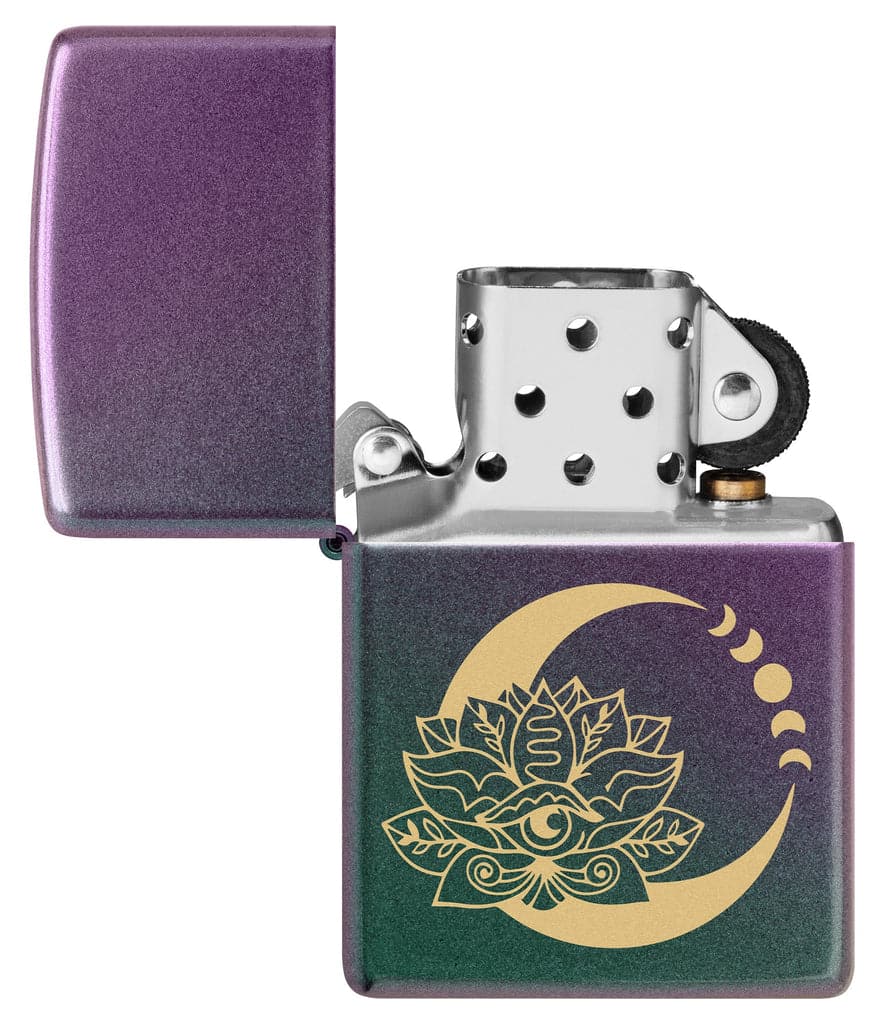 Zippo 48587 49146 Lotus Moon Design Iridescent Windproof Lighter - OUTBACK