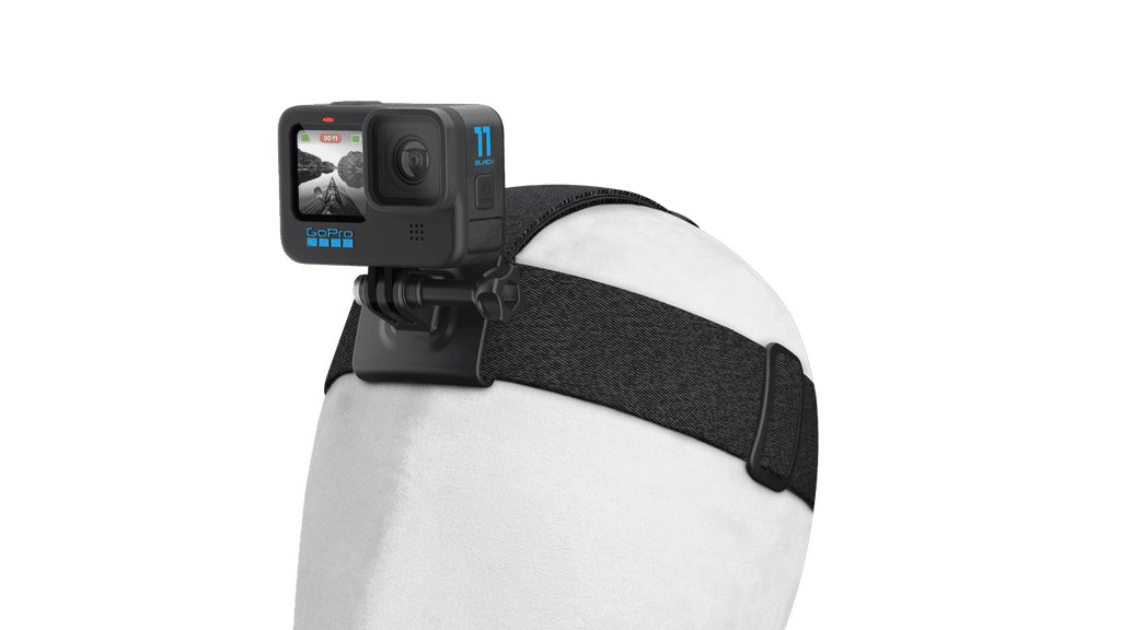 Gopro, Head Strap 2.0, Top Strap, Camera Clip Mount And Thumb Screw, Black - Athletix.ae