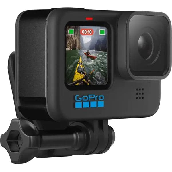 Gopro, The Handler Floating Hand Grip Head Strap Plus Quickclip Compact Case Thumb Screw, Black - Athletix.ae