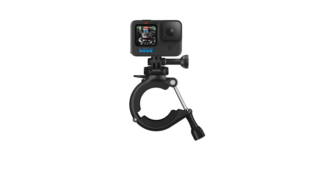 Gopro, Large Tube Mount, Rubber Insert, Vertical Mounting Buckle And Long Thumb Screw, Black - Athletix.ae