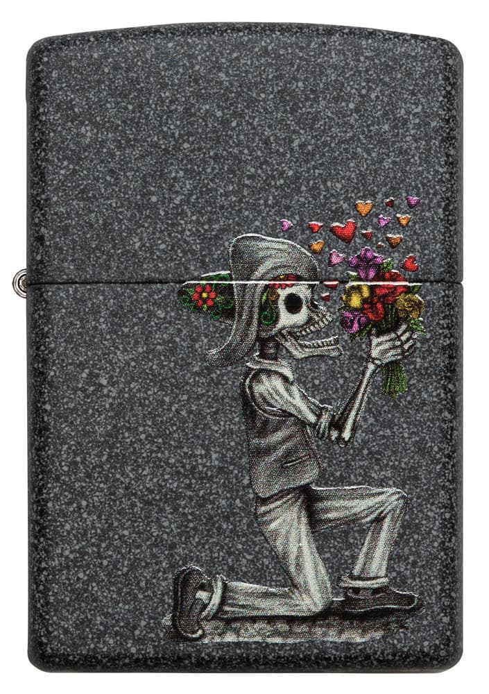 Zippo 28987 Iron Stone Wedding Couple Windproof Lighter, Classic Model, Silver - OUTBACK