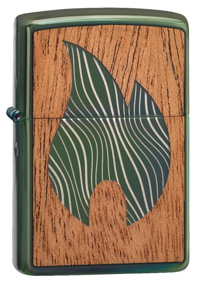 Zippo 49057 WOODCHUCK USA Chameleon Windproof Lighter, Classic Model, Yellow - OUTBACK