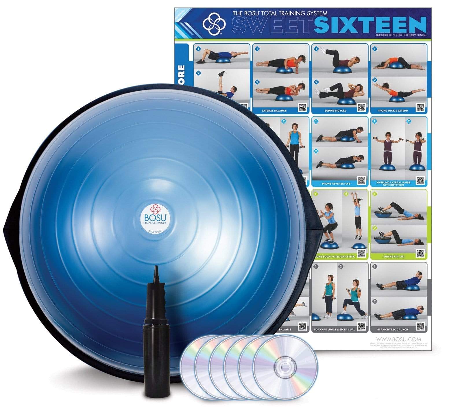 MeFitPro Blue Bosu Home Balance Trainer