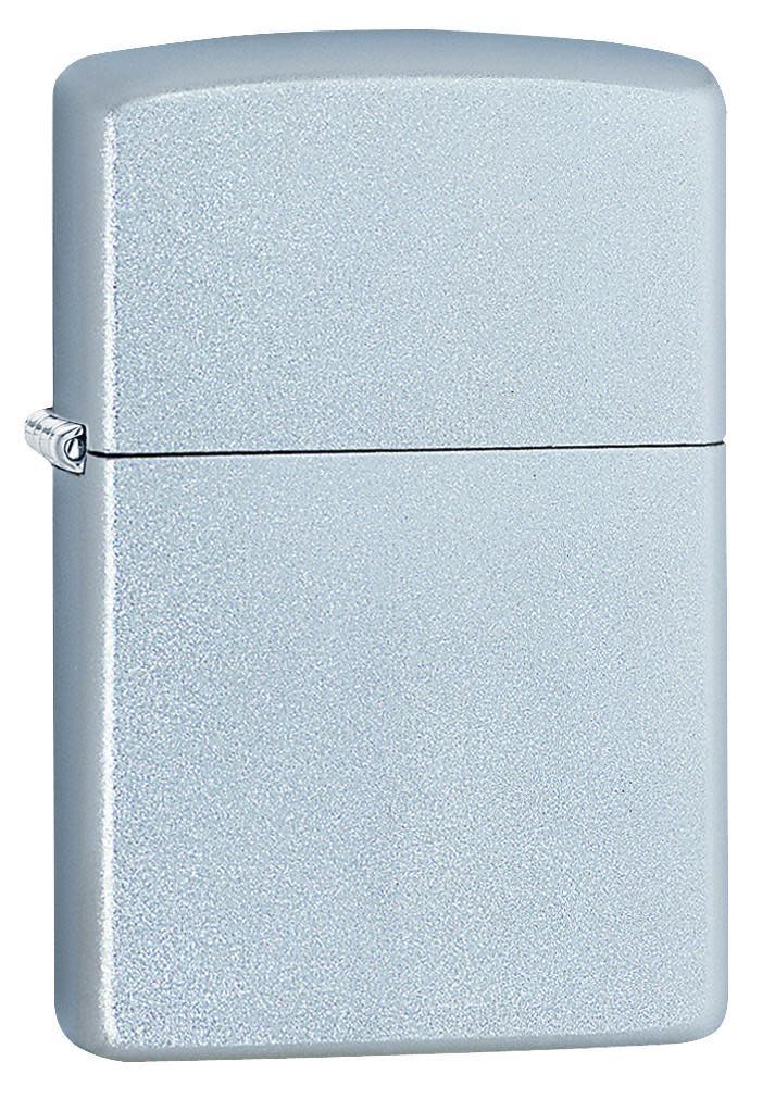 Zippo 205 Classic Satin Chrome Windproof Lighter, Classic Model, Silver - OUTBACK