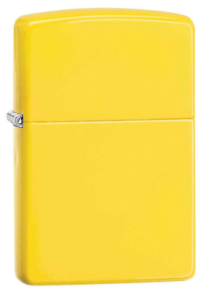 Zippo 24839 Classic Lemon Yellow Windproof Lighter, Classic Model, Yellow - OUTBACK