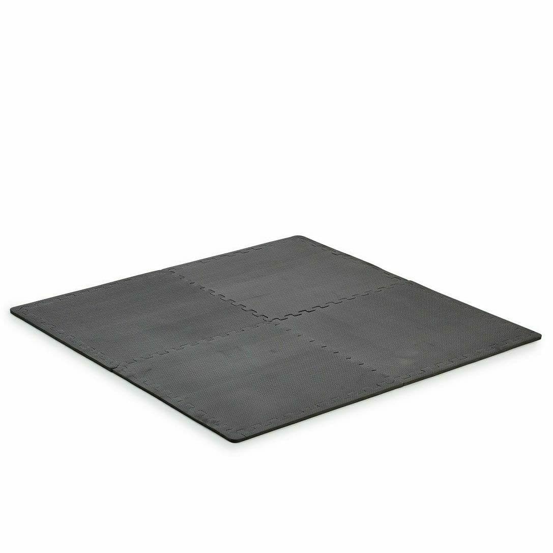 York, Fitness Interlocking Floor Guard Gym Equipment Training Mat, 6700, Black - Athletix.ae