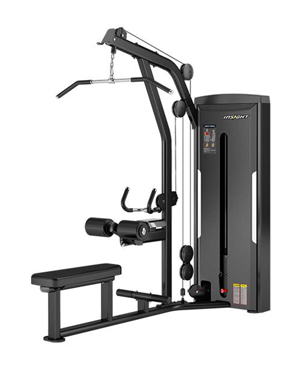 Insight Fitness, Lat Pull Down And Mid Row SA026, Black - Athletix.ae