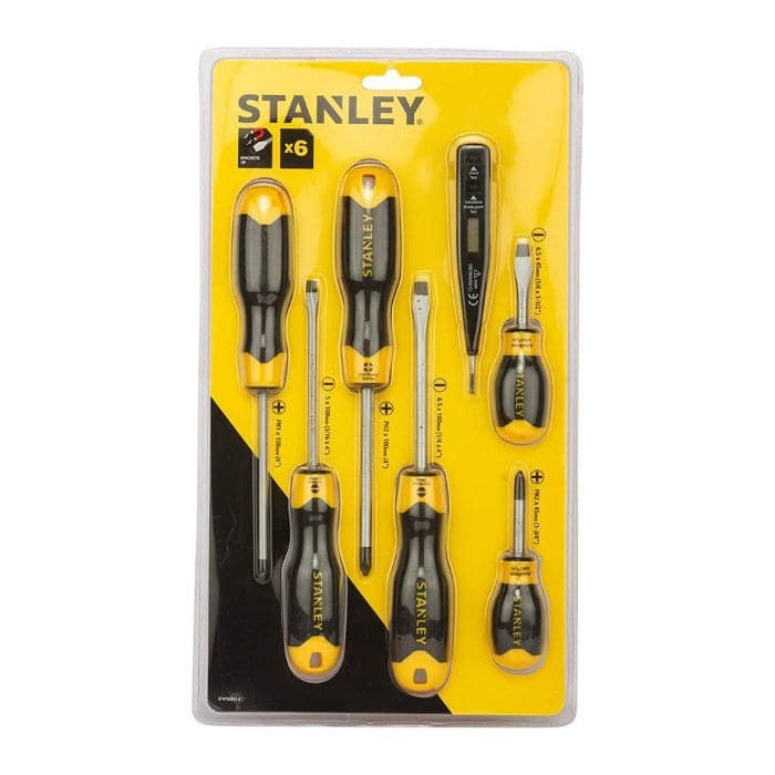 Shop for Stanley 6 pc Cushion Screwdriver Set on outback.ae