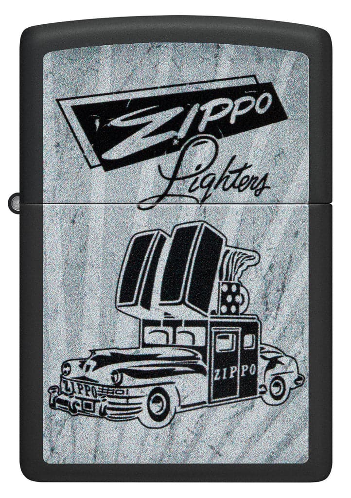 Zippo 48572 218 Zippo Car Design Black Matte Windproof Lighter - OUTBACK