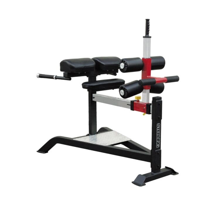 Impulse Fitness, Sterling Glute Ham Bench, Sl7013, Silver & Black - Athletix.ae