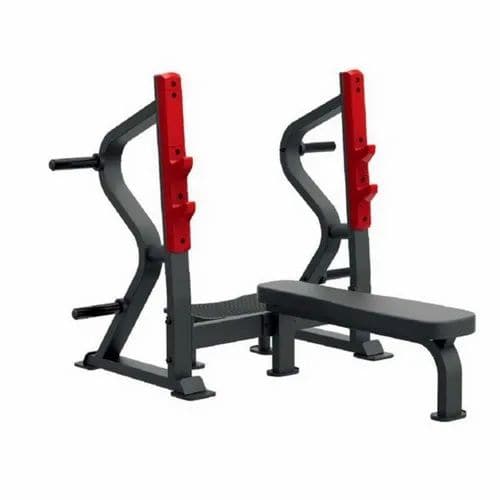 Impulse Fitness, Flat Bench Press, Sl7028, Silver & Black - Athletix.ae