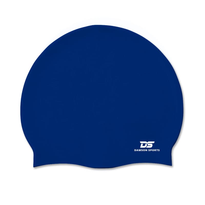 DS Adult Silicone Swimming Cap - Navy Blue - Athletix.ae