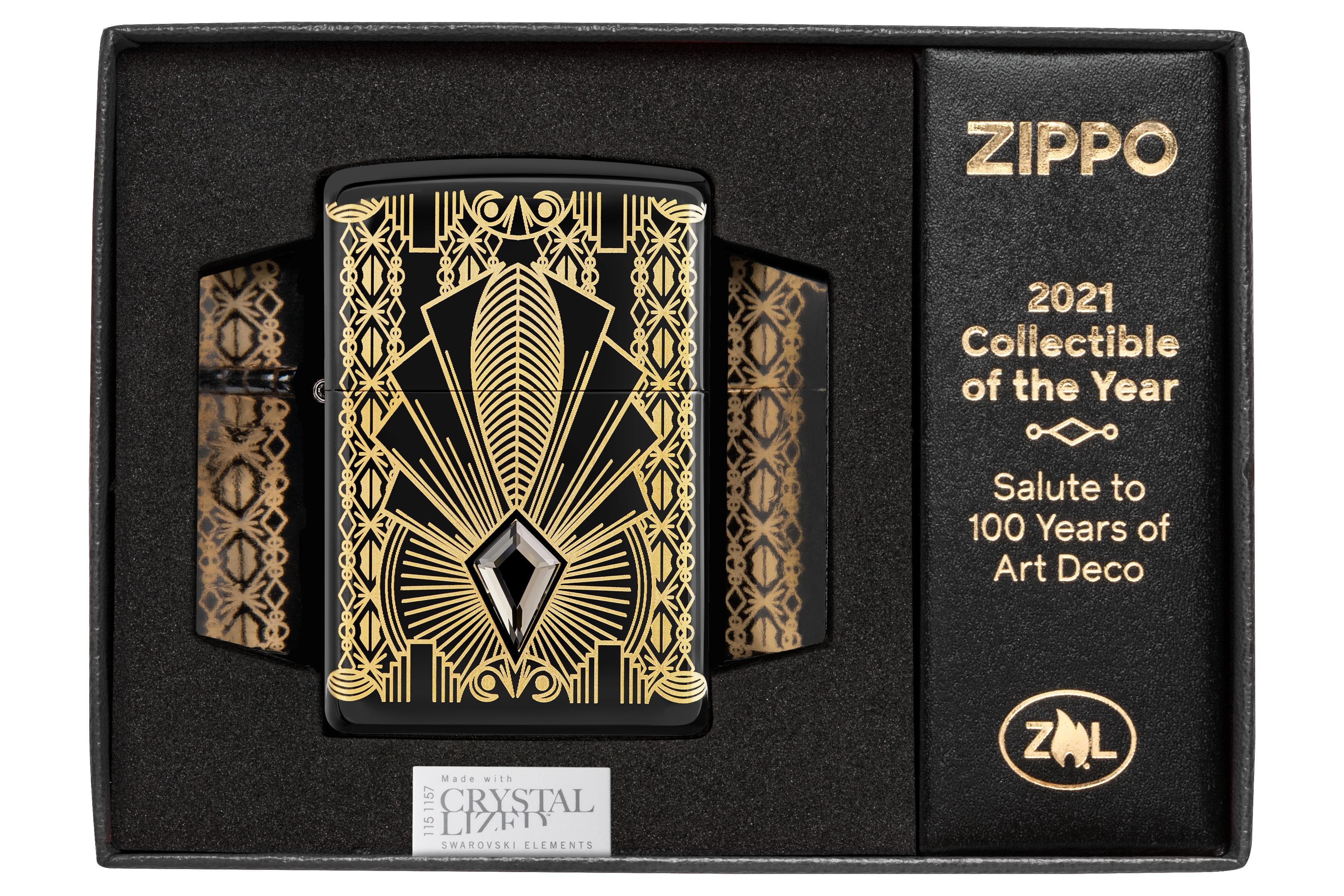 Zippo 49502 2021 Collectible of the Year Limited Edition Windproof Lighter, Armor Model, Black - OUTBACK