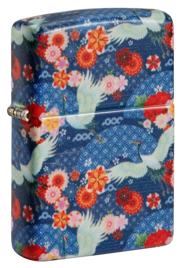 Kimono Pattern White 540 Matte Windproof Lighter, Classic Model, Multicolour - OUTBACK