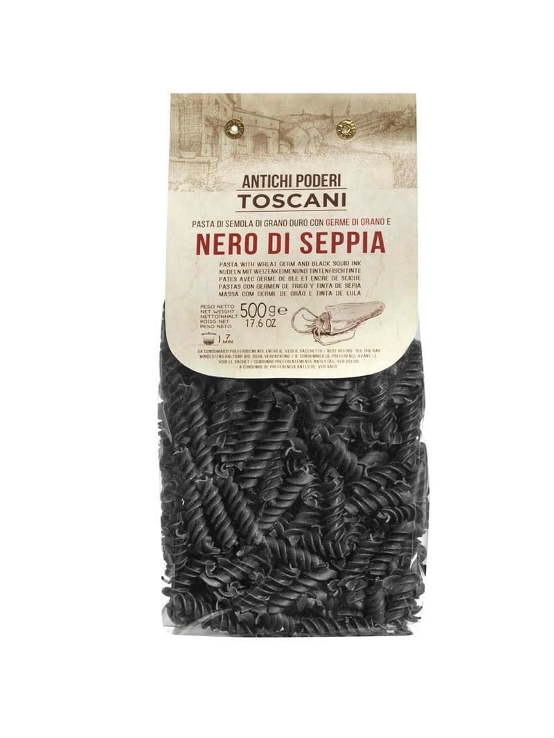 Antichi Poderi Toscani, Pasta, Black Squid Ink Fusilli, 500 gr