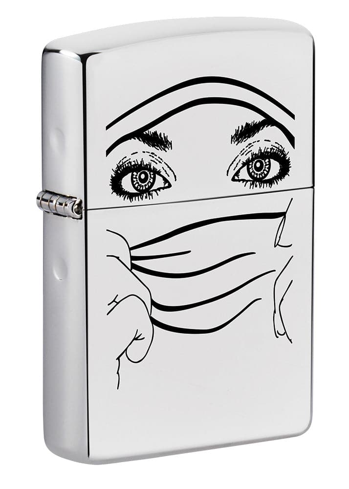 Zippo CI006047 250 Eyes High Polish Chrome Windproof Lighter, Middle East Model, Silver - OUTBACK