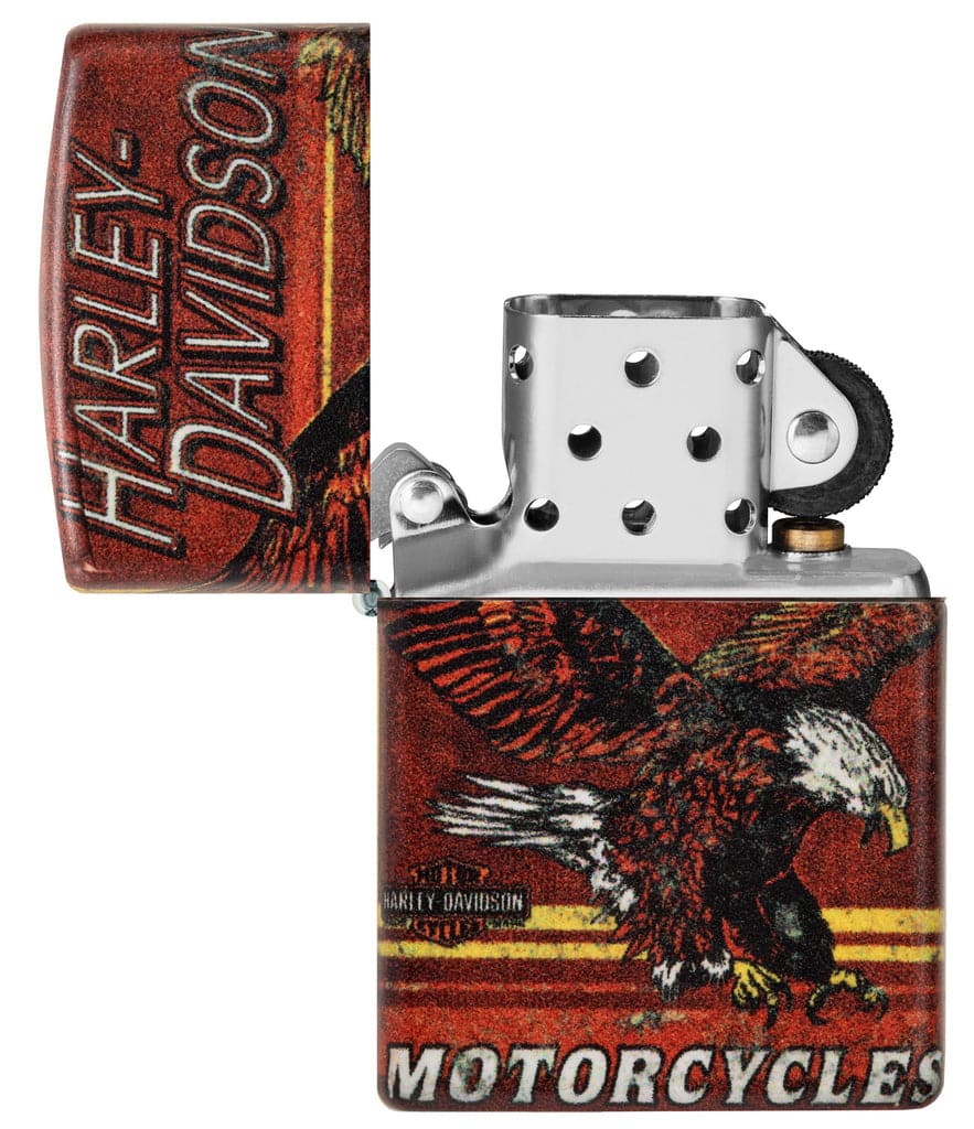 Zippo 48602 49352 Harley Davidson Eagle 540 Color Windproof Lighter - OUTBACK