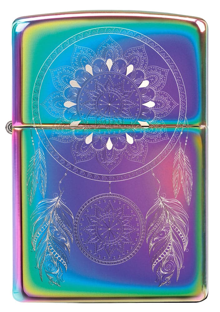 Zippo 49023 151 Mandala Dream Catcher Multi Color Windproof Lighter, Classic Model, Multi-colour - OUTBACK