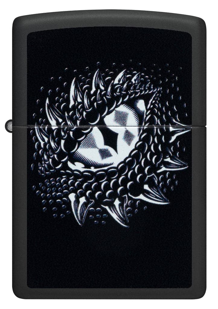 Zippo 48608 218 Dragon Eye Design Black Matte Windproof Lighter - OUTBACK