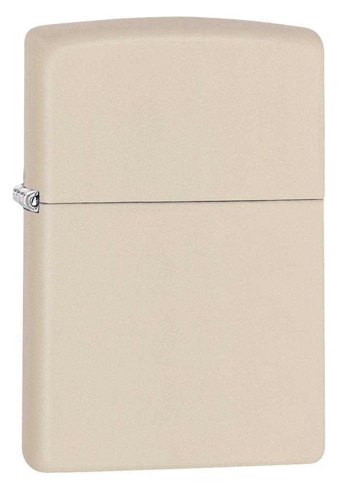 Zippo 216 Cream Matte Windproof Lighter, Classic Model, White - OUTBACK