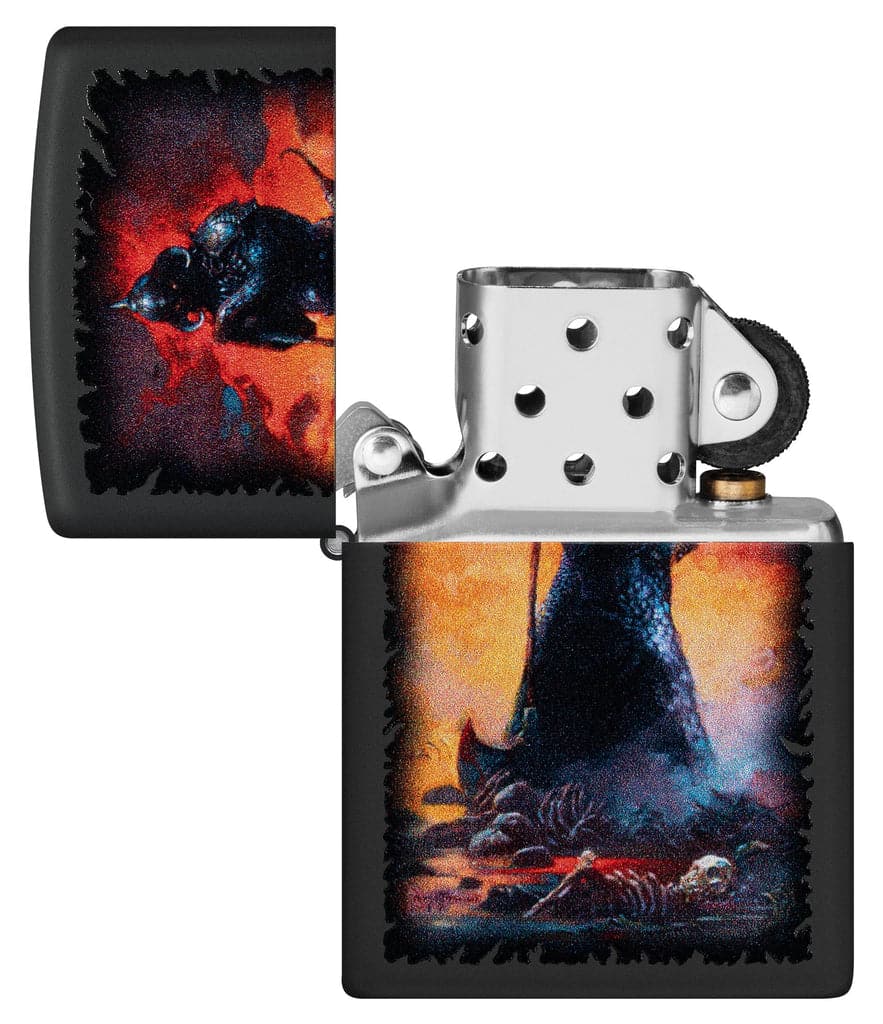 Zippo 48555 218 Frank Frazetta Black Matte Windproof Lighter - OUTBACK