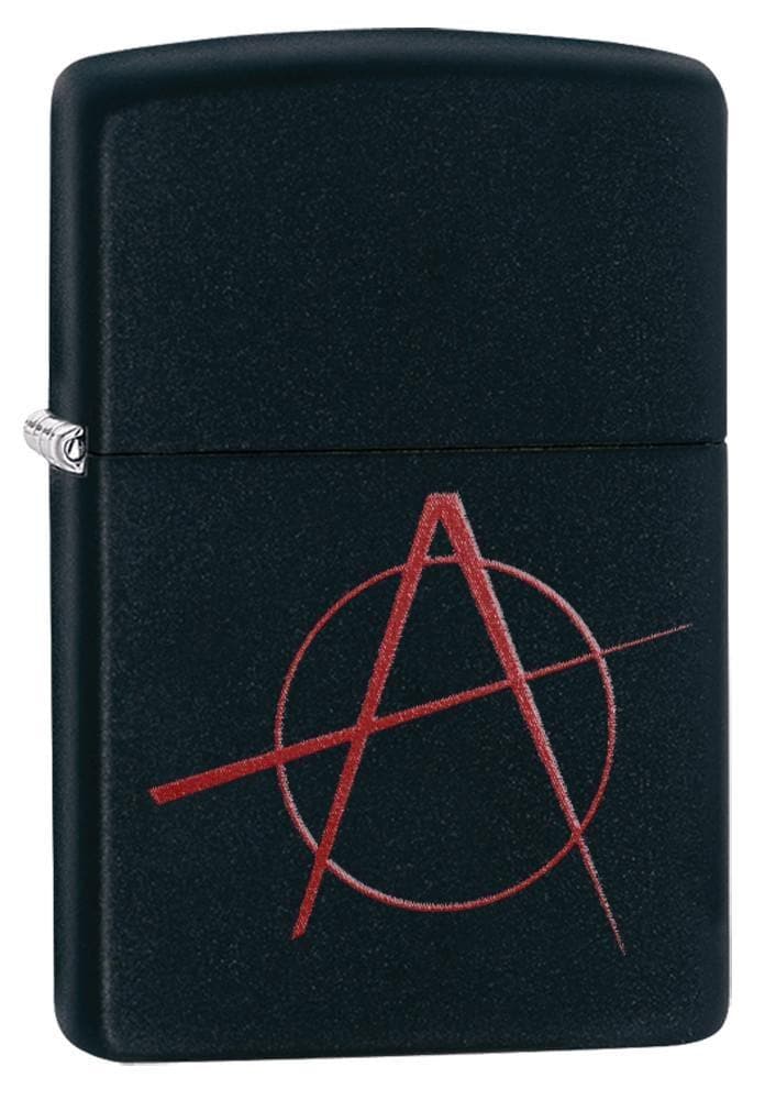 Zippo 20842 218 Anarchy Black Matte Windproof Lighter, Classic Model, Black - OUTBACK