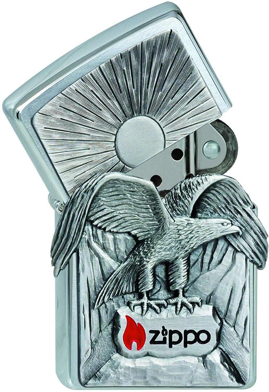 Zippo 200 200 Eagle Zippo 2011 Emblem Windproof Lighter, Classic Model, Silver - OUTBACK