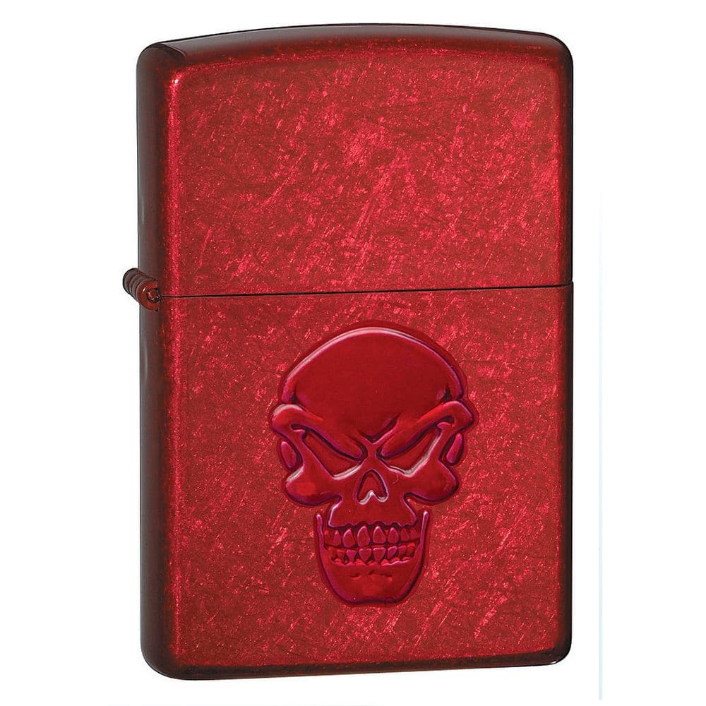 Zippo 21186 Doom Candy Apple Red Windproof Lighter, Classic Model, Red - OUTBACK