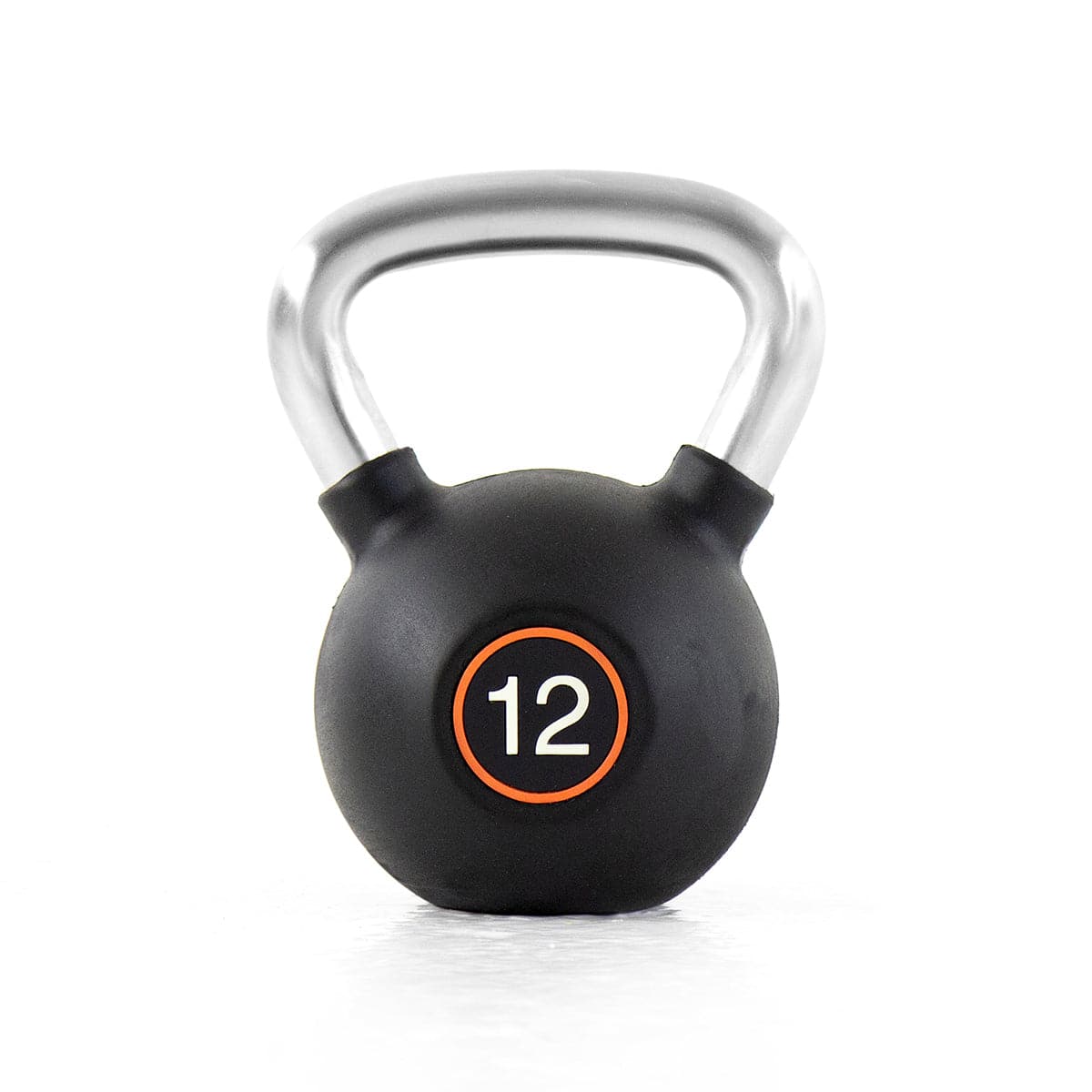 Ta Sport, Rubber Covered Kettlebell 12Kg, Black - Athletix.ae