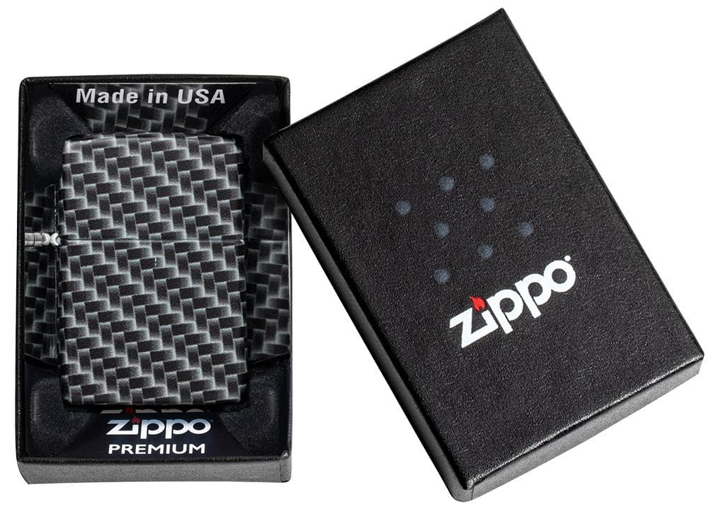 Zippo 49356 49352 Carbon Fiber Design 540 Color Windproof Lighter, Classic Model, Multi-colour - OUTBACK