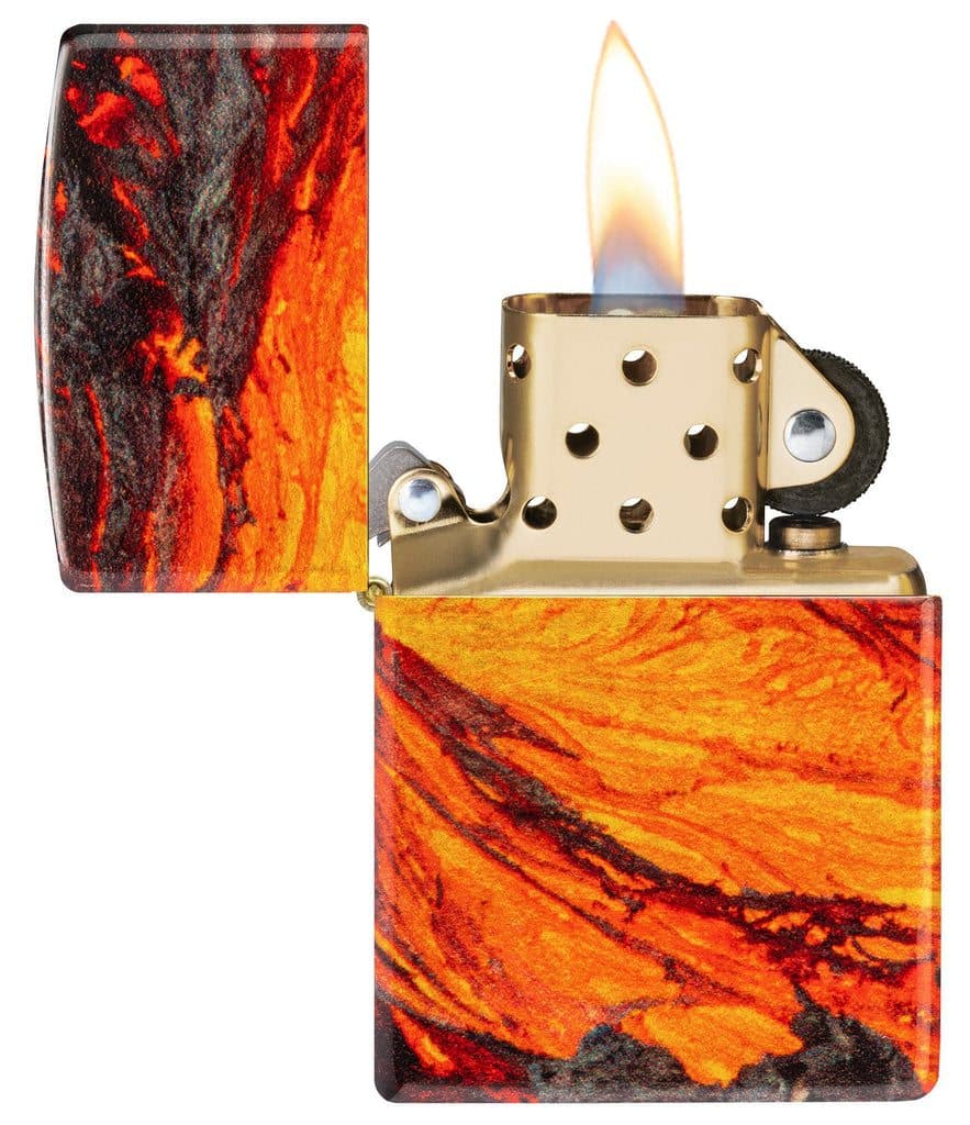 Zippo 48622 48458 Lava Flow Design 540 Fusion Windproof Lighter - OUTBACK