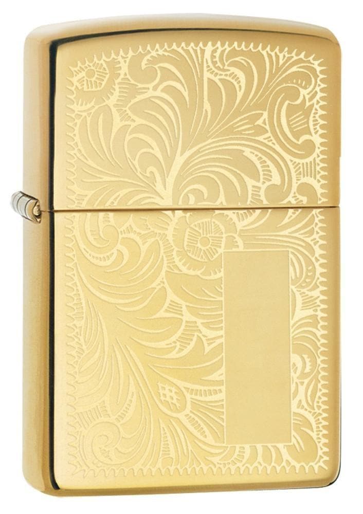 Zippo 352B Brass Venetian Windproof Lighter, Classic Model, Gold - OUTBACK