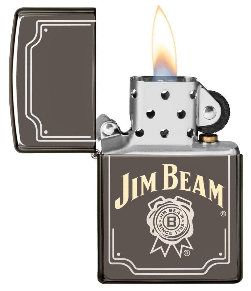 Zippo 29770 Jim Beam Windproof Lighter, Classic Model, Silver - OUTBACK