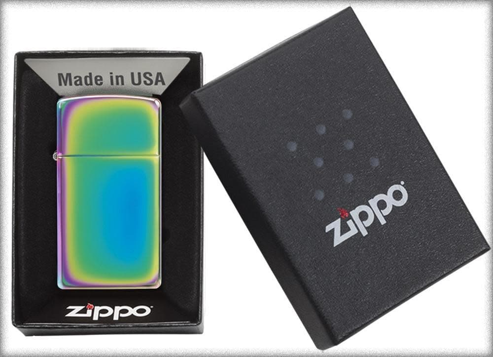 Zippo 20493 Slim Spectrum Windproof Lighter, Slim Model, Multi-colour - OUTBACK